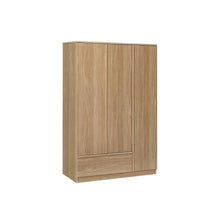 Load image into Gallery viewer, Benny 3 Door Wardrobe with Drawer - Light Teak