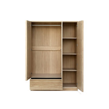 Load image into Gallery viewer, Benny 3 Door Wardrobe with Drawer - Light Teak