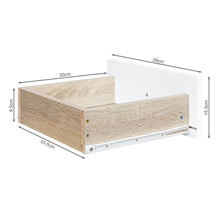 Load image into Gallery viewer, Ellis Bedside Table - Oak + White