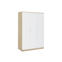 Load image into Gallery viewer, Ellis 3 Door Wardrobe - Oak + White