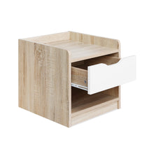 Load image into Gallery viewer, Haley Bedside Table - Oak + White