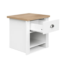 Load image into Gallery viewer, Tegan Bedside Table - Light Teak + White