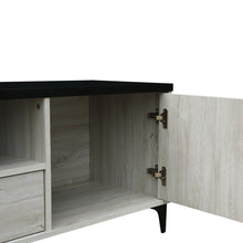Load image into Gallery viewer, Scottie 1.5m Entertainment Unit - White Oak + Black