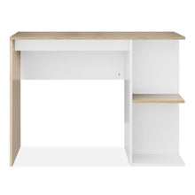 Load image into Gallery viewer, Brian 100cm Computer Desk - Oak + White