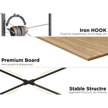 Load image into Gallery viewer, Aidan 120cm Computer Desk with Storage Bag - Natural