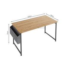 Load image into Gallery viewer, Aidan 120cm Computer Desk with Storage Bag - Natural