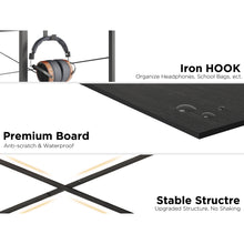 Load image into Gallery viewer, Cayden 100cm Computer Desk with Storage Bag - Black