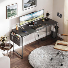 Load image into Gallery viewer, Cayden 140cm Computer Desk with Storage Bag - Black