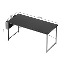 Load image into Gallery viewer, Cayden 160cm Computer Desk with Storage Bag - Black