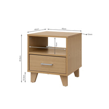 Load image into Gallery viewer, Claire Bedside Table - Oak