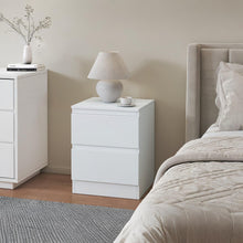 Load image into Gallery viewer, Hollis Bedside Table - White