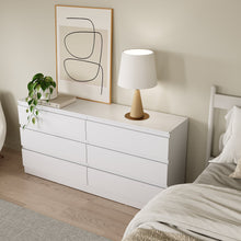 Load image into Gallery viewer, Hollis 6 Drawers Low Boy - White