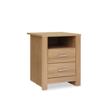 Load image into Gallery viewer, Olsen 2 Drawer Bedside Table - Oak