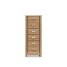 Load image into Gallery viewer, Olsen 6 Drawers Slim Tallboy - Oak