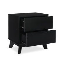 Load image into Gallery viewer, Zora 2 Drawer Bedside Table - Black