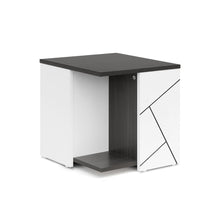Load image into Gallery viewer, Dustin Side Table - Oak Grey + White