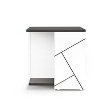 Load image into Gallery viewer, Dustin Side Table - Oak Grey + White