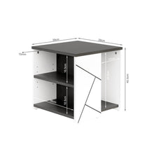 Load image into Gallery viewer, Dustin Side Table - Oak Grey + White