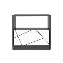 Load image into Gallery viewer, Dustin Bedside Table - Oak Grey + White