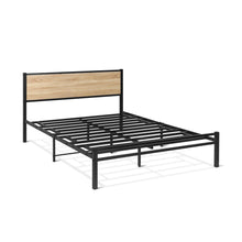 Load image into Gallery viewer, Bella Queen Bed Frame - Oak + Black