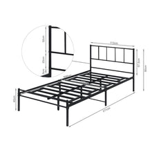 Load image into Gallery viewer, Sophia King Single Metal Bed Frame - Black