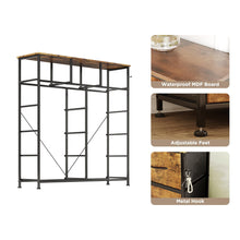 Load image into Gallery viewer, Paisley 11 Drawers Tallboy with Storage Bag - Rustic Brown