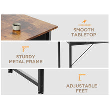 Load image into Gallery viewer, Kaleb 80cm Computer Desk with 2 Drawers - Rustic Brown (0.030m3 - 9kg)
