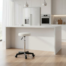 Load image into Gallery viewer, Rae Office Stool with PU Leather - White