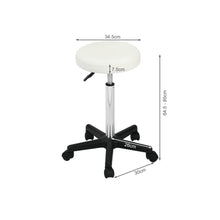 Load image into Gallery viewer, Rae Office Stool with PU Leather - White