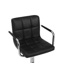 Load image into Gallery viewer, Lois Bar Stool with PU Leather - Set of 2 - Black