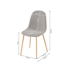 Load image into Gallery viewer, Arlo Linen Dining Chair - Set of 4 - Light Grey