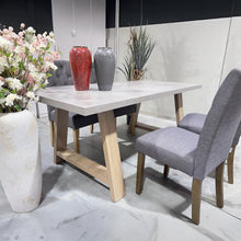Load image into Gallery viewer, Tommie 1.8M Rectangular Dining Table - Cement + Oak
