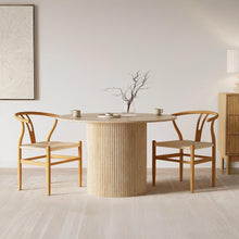 Load image into Gallery viewer, Winter Rope Seat Dining Chair Wishbone Chair Replica - Set of 2 - Natural