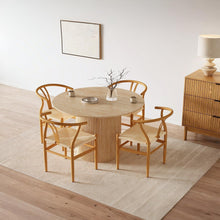 Load image into Gallery viewer, Winter Rope Seat Dining Chair Wishbone Chair Replica - Set of 2 - Natural