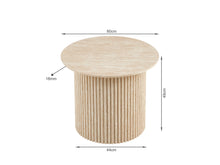 Load image into Gallery viewer, Nile Round Coffee Table 60cm - Travertine