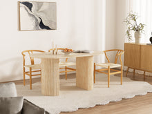 Load image into Gallery viewer, Nile Oval Dining Table 160 x 90cm - Travertine