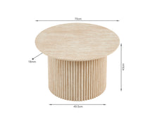 Load image into Gallery viewer, Nile Round Coffee Table 70cm - Travertine