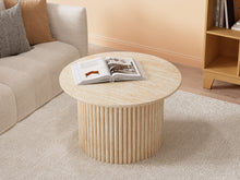 Load image into Gallery viewer, Nile Round Coffee Table 70cm - Travertine