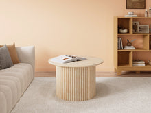 Load image into Gallery viewer, Nile Round Coffee Table 70cm - Travertine