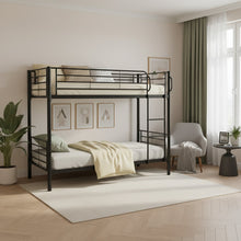 Load image into Gallery viewer, Owen Single Metal Bunk Bed Frame - Black