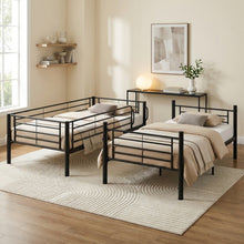 Load image into Gallery viewer, Owen Single Metal Bunk Bed Frame - Black