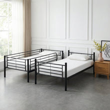 Load image into Gallery viewer, Owen Single Metal Bunk Bed Frame - Black