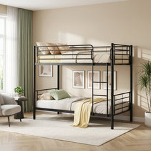 Load image into Gallery viewer, Owen Single Metal Bunk Bed Frame - Black