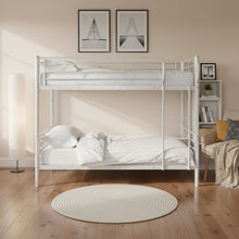 Load image into Gallery viewer, Owen Single Metal Bunk Bed Frame - White