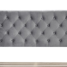 Load image into Gallery viewer, Montana Velvet Queen Bed Frame with 4 Drawers - Grey