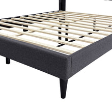 Load image into Gallery viewer, Simien Queen Fabric Bed Frame - Mid Grey