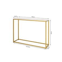 Load image into Gallery viewer, Nimbus Console Table - White Marble Look