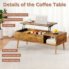 Load image into Gallery viewer, Chilwa Lift Top Coffee Table - Rustic Brown