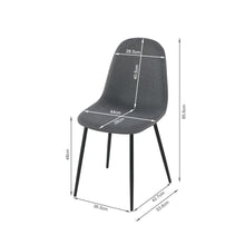 Load image into Gallery viewer, Arlo Linen Dining Chair - Set of 4 - Dark Grey