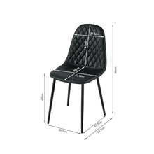 Load image into Gallery viewer, Varo PU Dining Chair - Set of 4 - Black